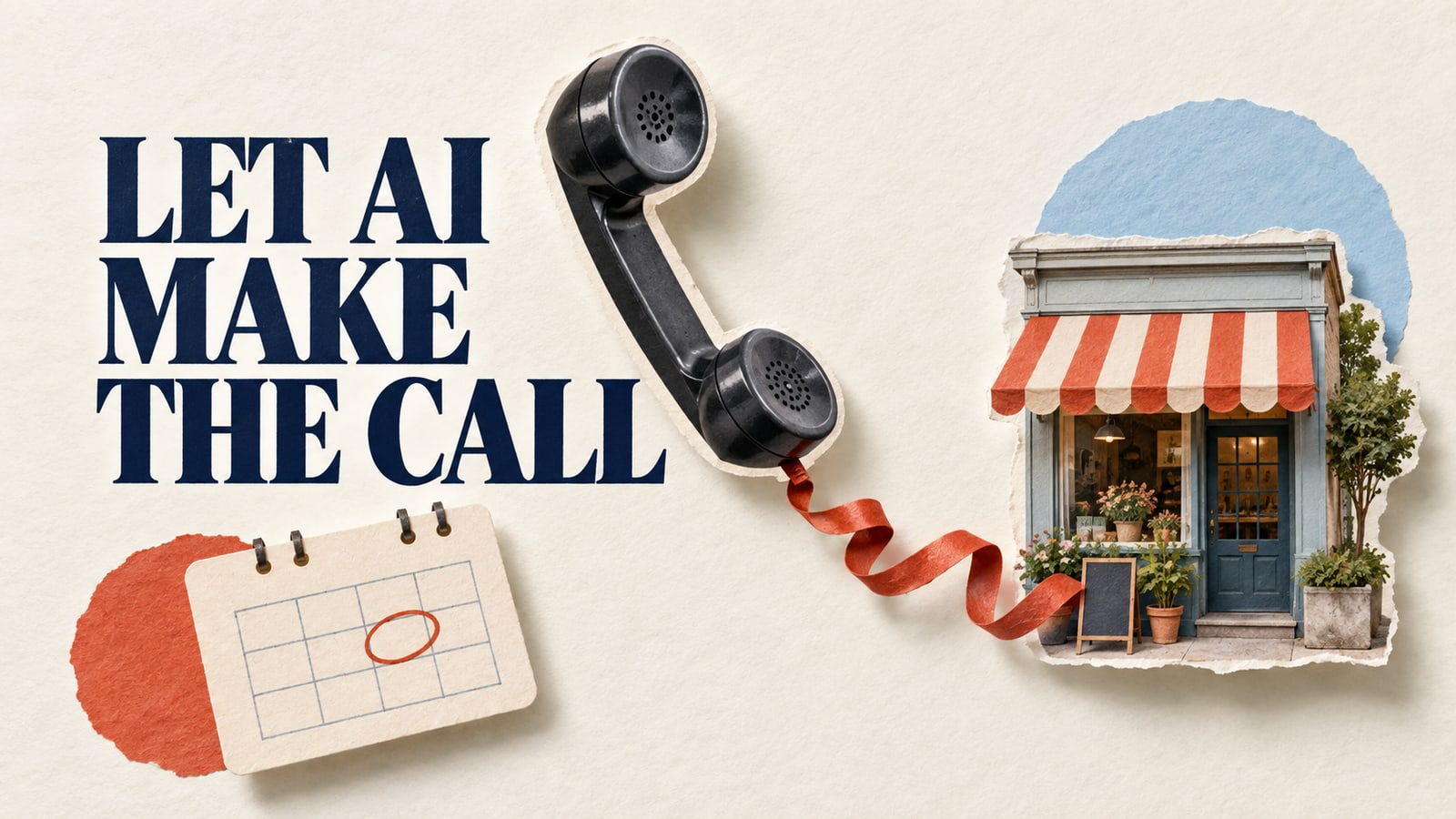 Editorial paper collage: let ai make the call.